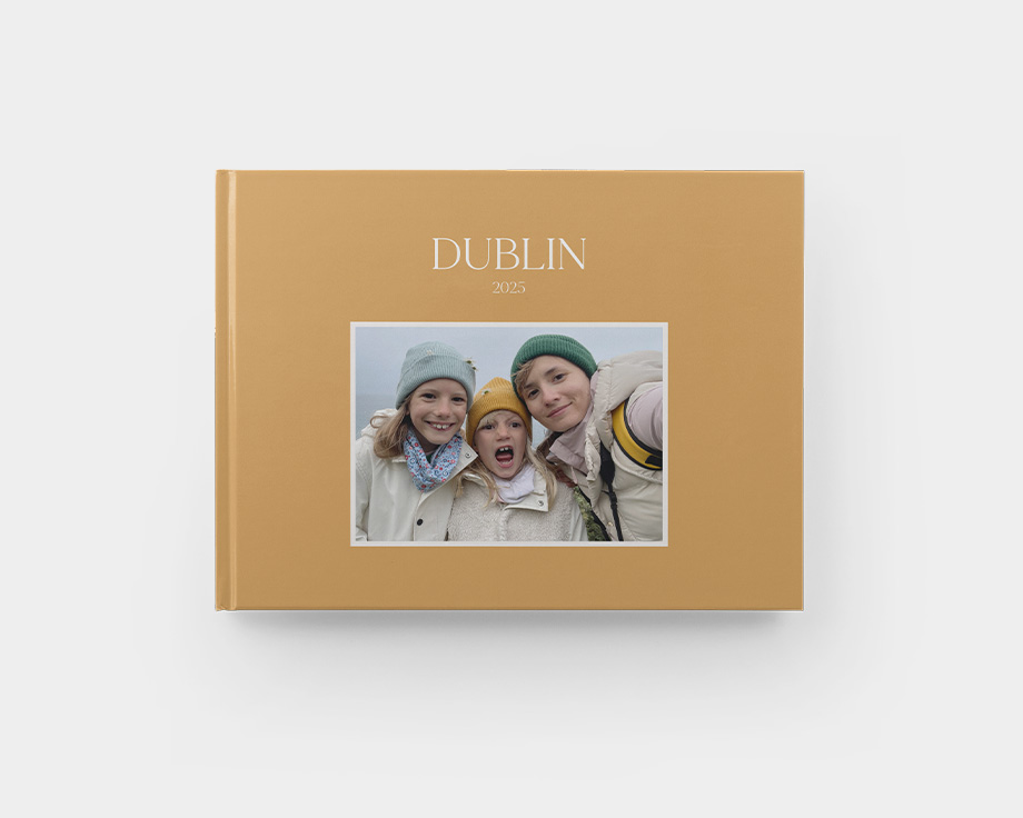 Liggende M fotobog med hårdt omslag