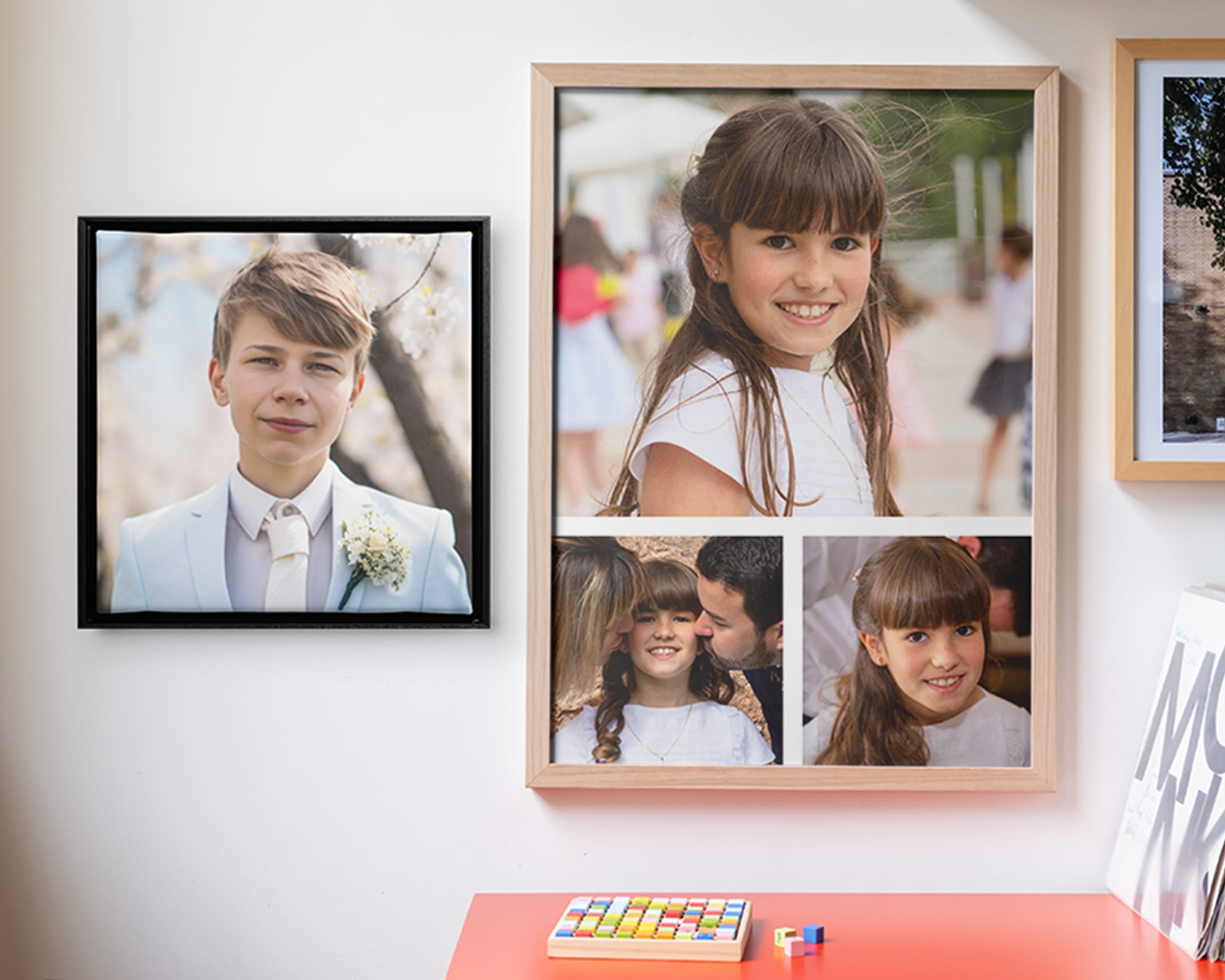 Vægdekorationer med eller uden fotocollage