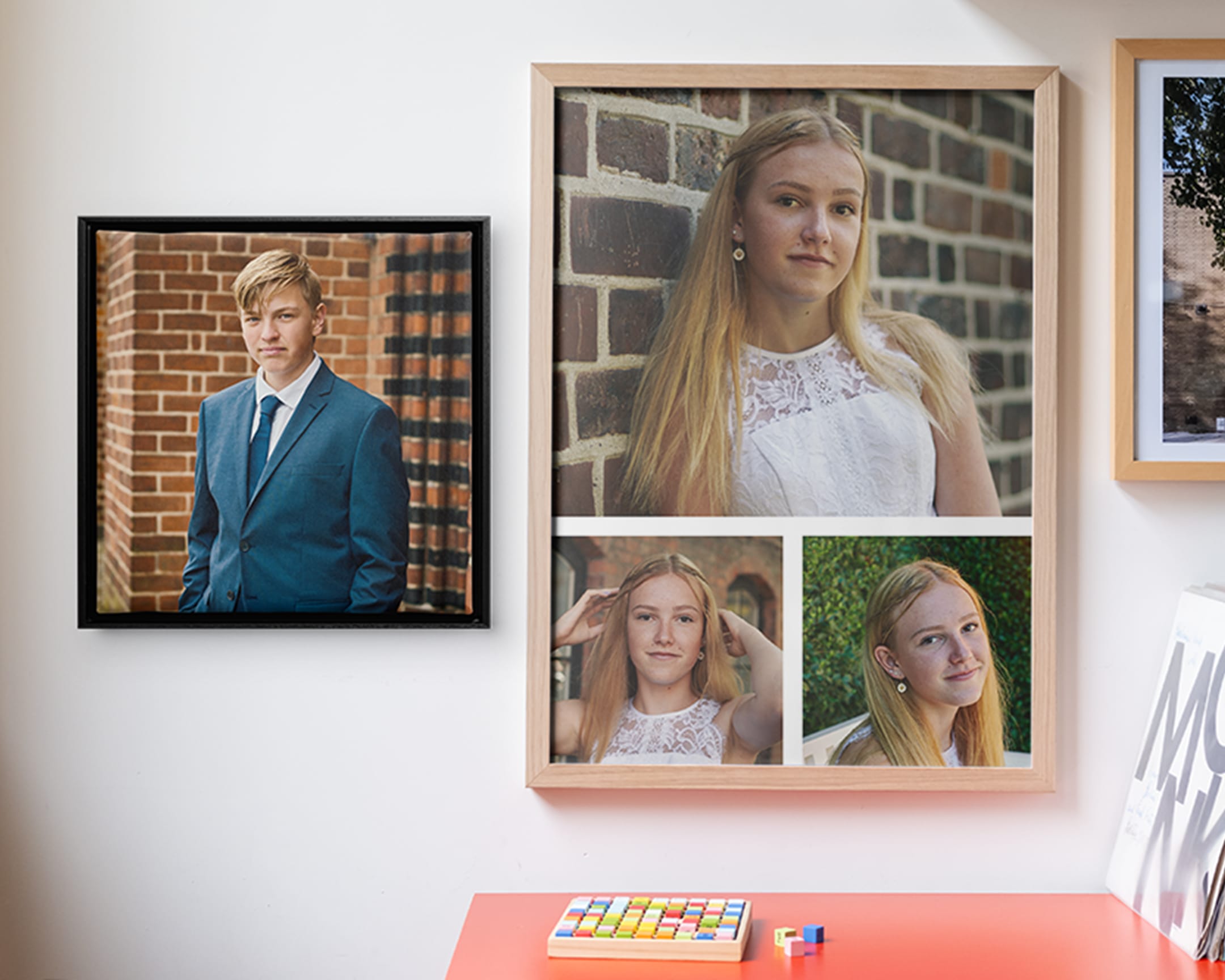 Vægdekorationer med eller uden fotocollage