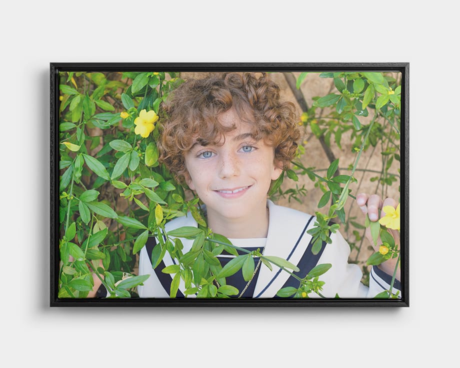 konfirmationsbillede på et smuk lærred