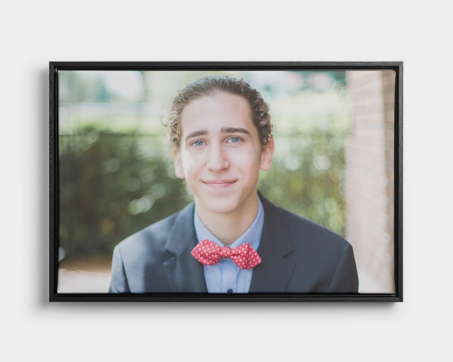 konfirmationsbillede på et smuk lærred