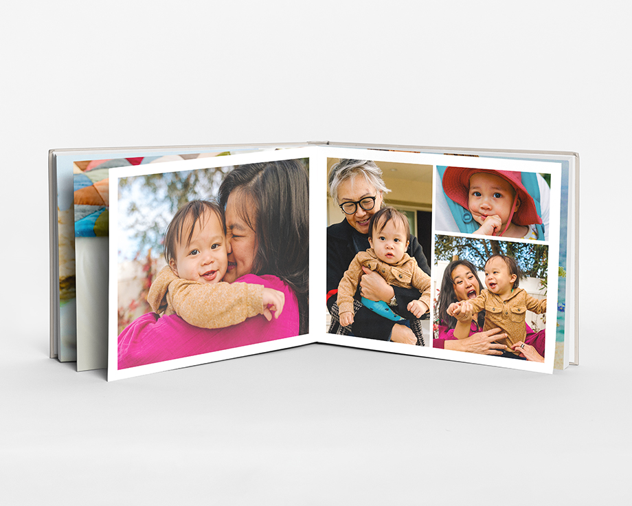 Liggende M fotobog med hårdt omslag