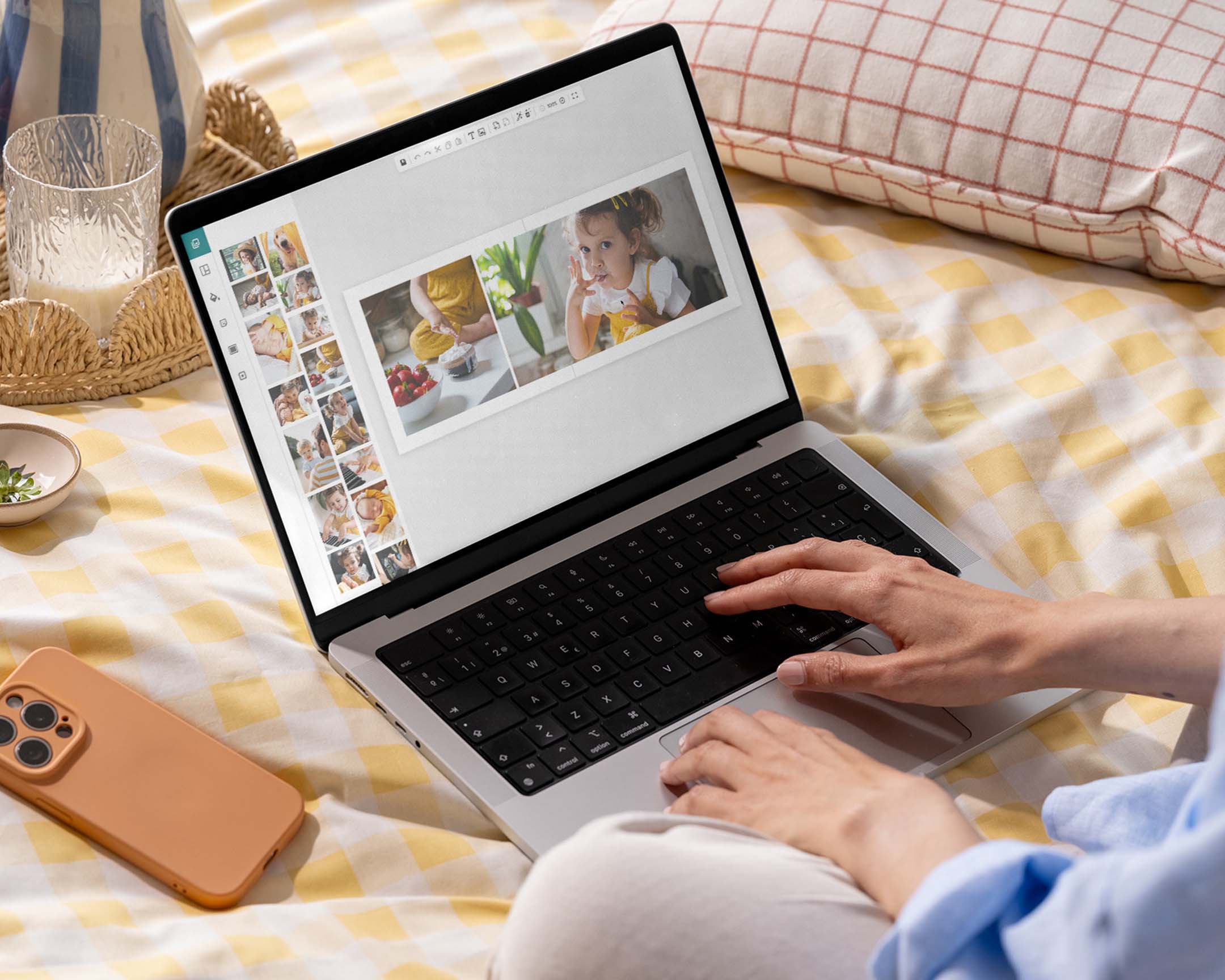 Med vores intuitive værktøjer er det lige så sjovt at lave dine personlige gaver til ham, som det er at give dem.