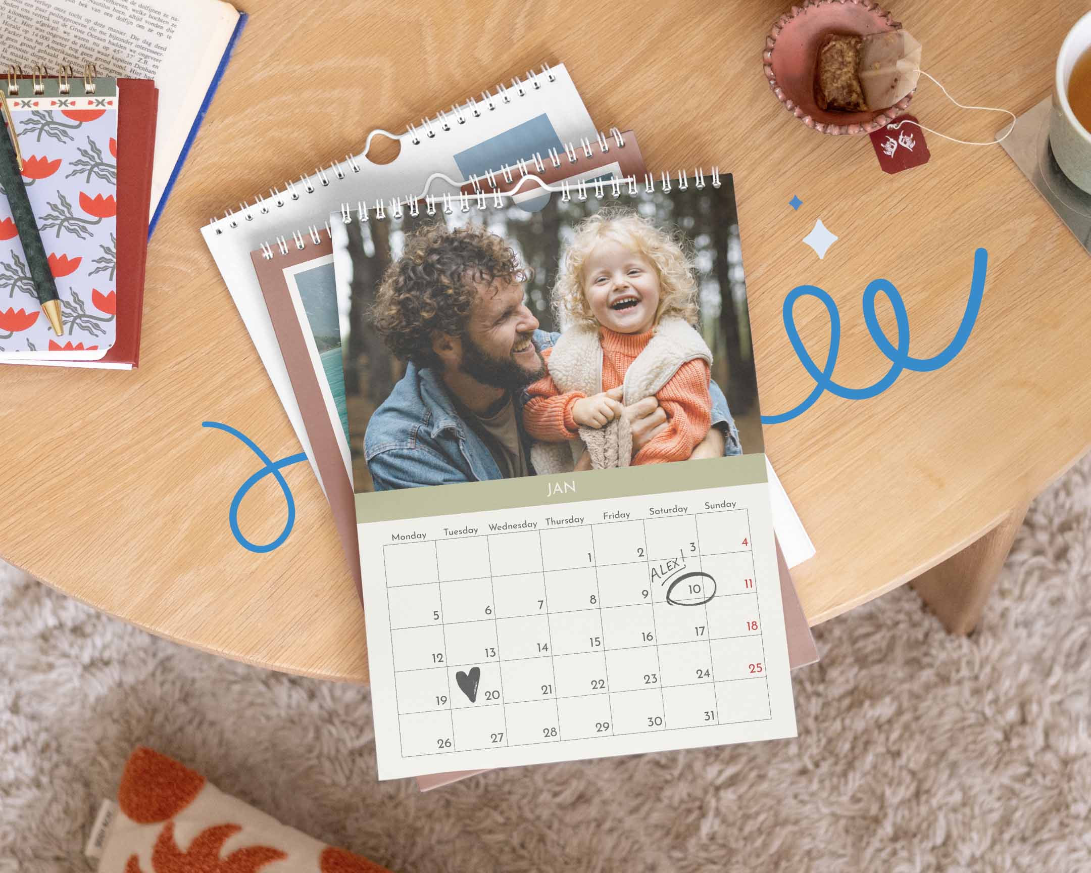 Personlige kalendere: Årets højdepunkter, én måned ad gangen 