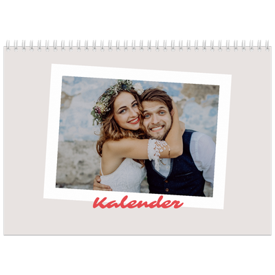 Fotokalender A4 dobbelt (30 x 40 cm) — Signeret tryk [kalender forside]