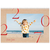 Fotokalender A4 dobbelt (30 x 40 cm) — Røde elementer [kalender forside]