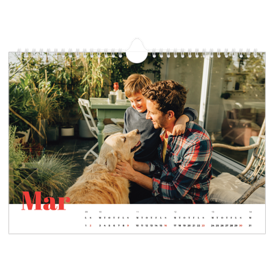 Fotokalender A4 — Et fantastisk år [Marts]