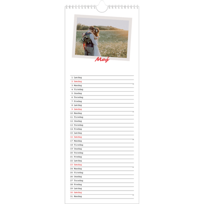 Køkkenkalender  — Signeret tryk [Maj]