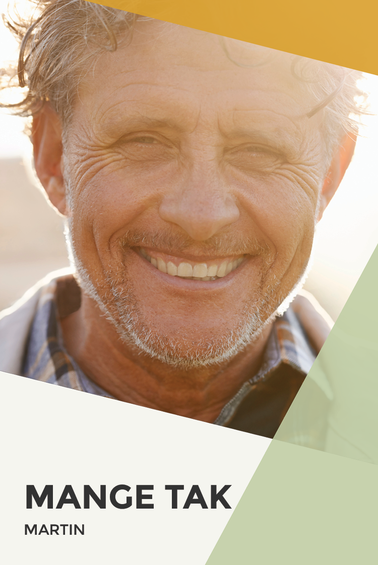 Takkekort — farverigt geometrisk