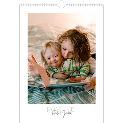 Årskalender A3 — Flere fonter [kalender forside]