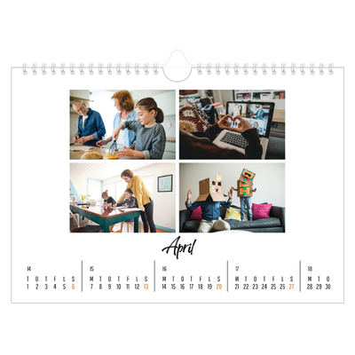 Fotokalender A4 — Bogen om mig [April]