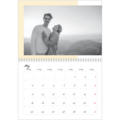 Fotokalender A4 dobbelt (30 x 40 cm) — Farverige rammer [kalender forside]