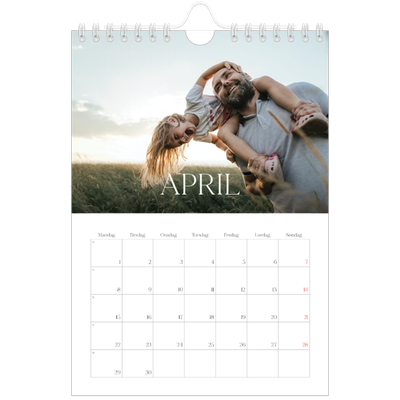 A5 Foto Kalender — Tolv store måneder [April]