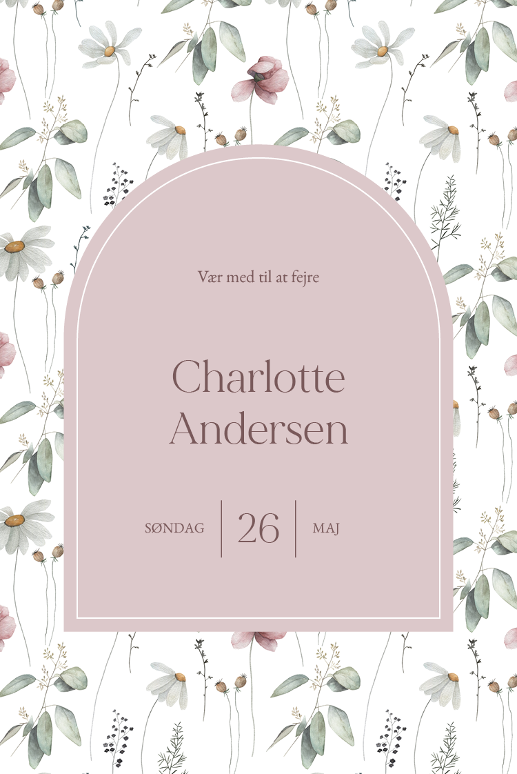 Invitationer — Lange blomster