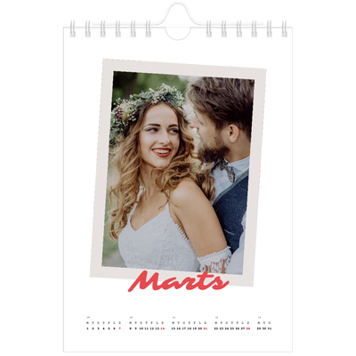 A5 Foto Kalender — Signeret tryk [Marts]