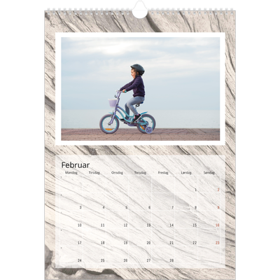Årskalender A3 — Træbark [Februar]