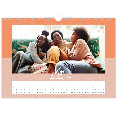 A3 Foto Kalender — Farverig kalender [kalender forside]