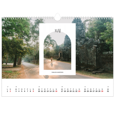 A3 Foto Kalender — Den åbne bue [Maj]