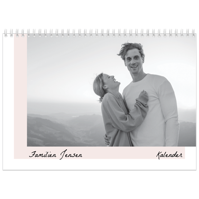 Fotokalender A4 dobbelt (30 x 40 cm) — Farverige rammer [kalender forside]