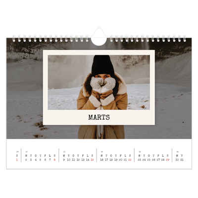 Fotokalender A4 — Portrætudgaven [Marts]