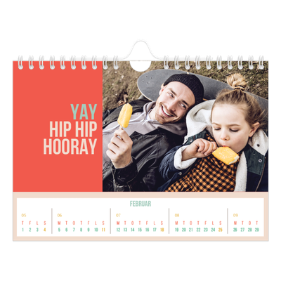 A5 Foto Kalender — Lys og smuk [Februar]