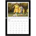Fotokalender A4 dobbelt (30 x 40 cm) — Sort baggrund [Januar]