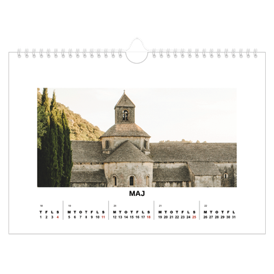 Fotokalender A4 — Simpelt billede [kalender forside]
