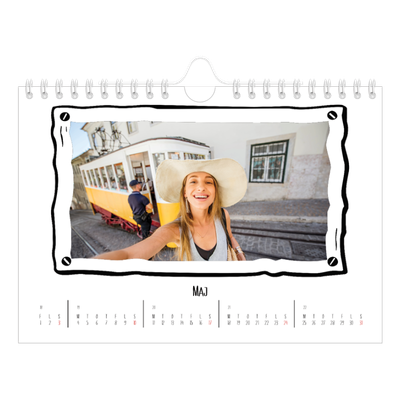 A5 Foto Kalender — Albums øjeblik [kalender forside]