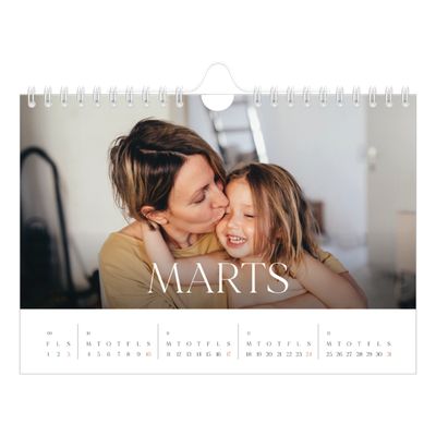 A5 Foto Kalender — Tolv store måneder [Marts]