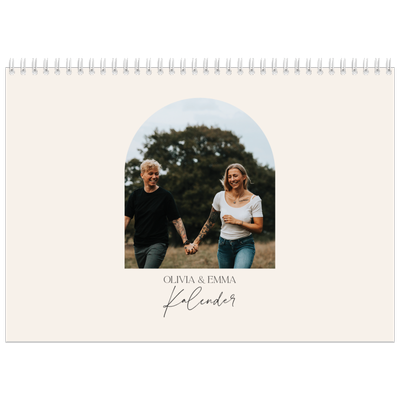 Fotokalender A4 dobbelt (30 x 40 cm) — Buet billederamme [kalender forside]