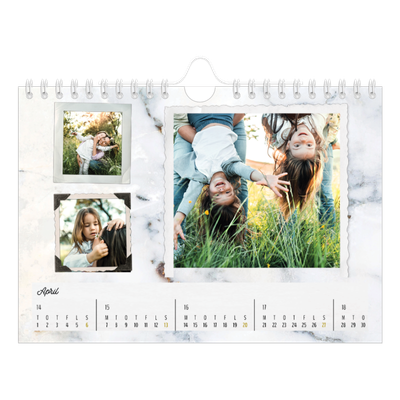 A5 Foto Kalender — Vintage [April]