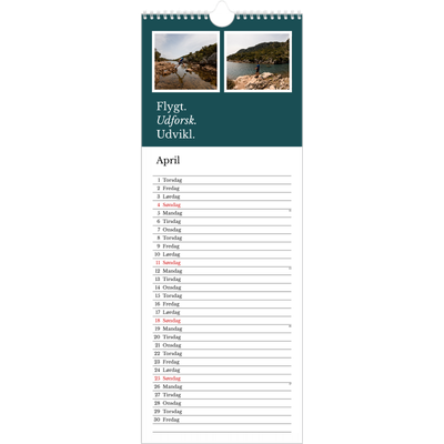 Køkkenkalender  — Redaktionel Jord [April]