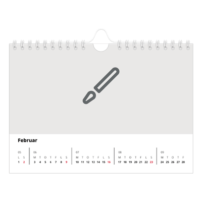 A5 Foto Kalender — Design selv [Februar]