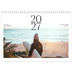 Fotokalender A4 dobbelt (30 x 40 cm) — Surfing i solnedgangen [kalender forside]