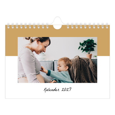 A5 Foto Kalender — Kalender med "To do"-liste [kalender forside]