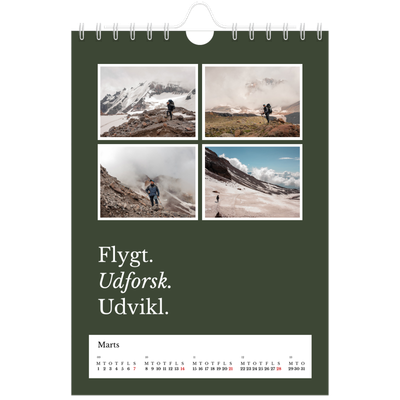 A5 Foto Kalender — Redaktionel Jord [Marts]
