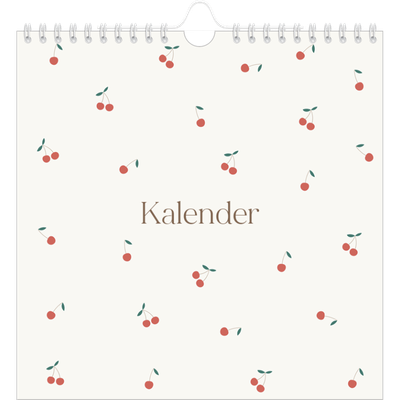 Årskalender kvadratisk — Kirsebærlykke [kalender forside]