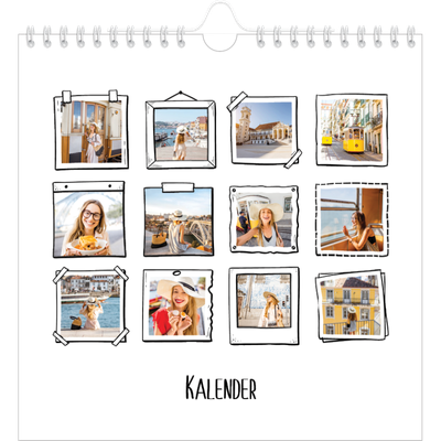 Årskalender kvadratisk — Albums øjeblik [kalender forside]