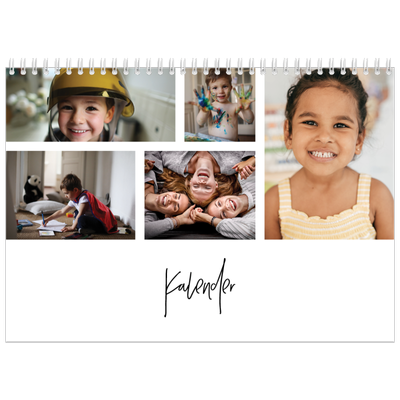Fotokalender A4 dobbelt (30 x 40 cm) — Billedcollage [kalender forside]