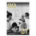 Årskalender A3 — Store tal i glitter [kalender forside]