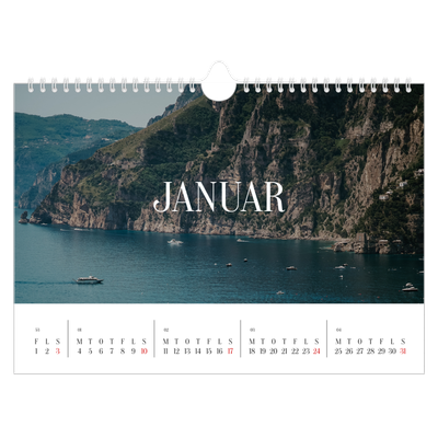 Fotokalender A4 — Endeløs flugt [Januar]