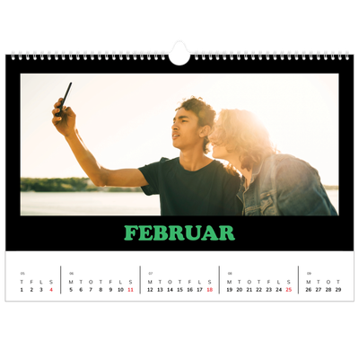 A3 Foto Kalender — Sjov type [Februar]