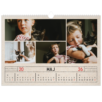A3 Foto Kalender — Stempeleffekt [kalender forside]