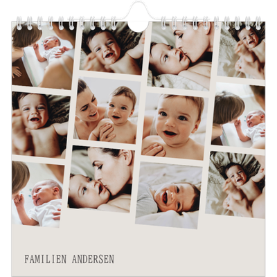 Årskalender kvadratisk — Dynamiske billeder [kalender forside]