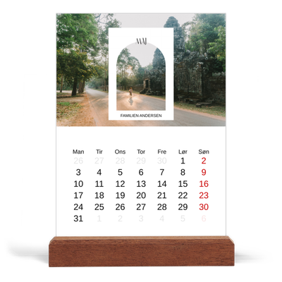 Staffeli kalender - stående  — Den åbne bue [kalender forside]