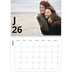 Fotokalender A4 dobbelt (30 x 40 cm) — Bogstav og tal [Januar]