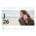 A5 Foto Kalender — Bogstav og tal [Januar]