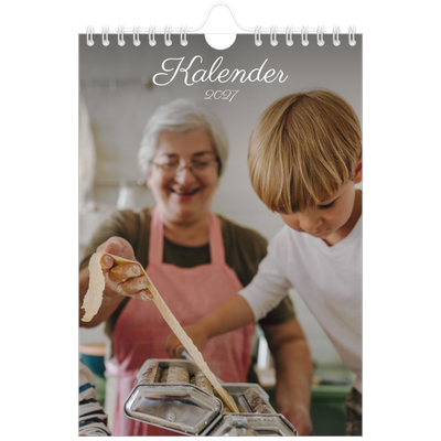 A5 Foto Kalender — Håndskreven måned [kalender forside]