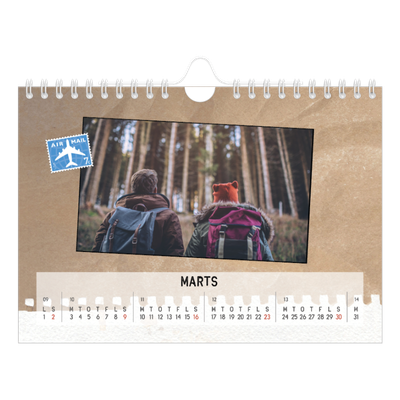 A5 Foto Kalender — Parts unknown [Marts]
