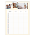 Familiekalender A3  — Moderne familiekalender - Familie på 3 [Marts]